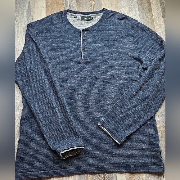 Rodd & Gunn Navy Blue Men's Henley Navy Blue XL - Picture 1 of 8
